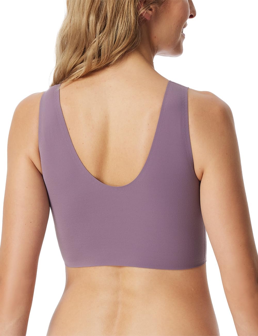 Schiesser Damen Nahtloses Bustier mit herausnehmbaren Pads - Invisible Soft, Malve_181767