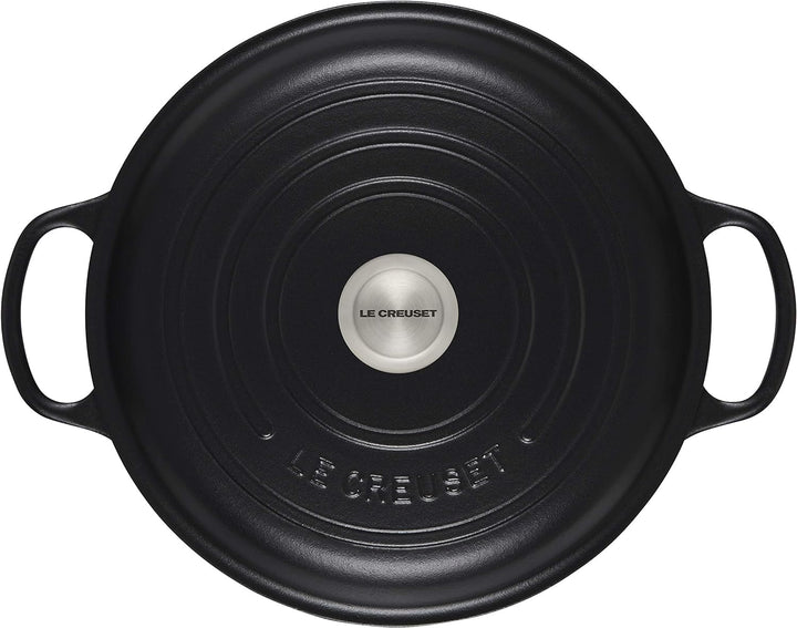 LE CREUSET Kochtopf, Gusseisen, Schwarz Matt, 30 cm, Schwarz Matt