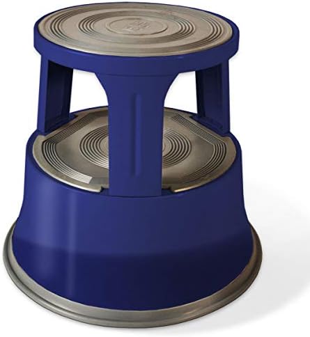 casa pura Tritthocker aus Stahl - Rollhocker 40 cm - 150 kg Tragkraft - TÜV- und GS-geprüft - Elefan