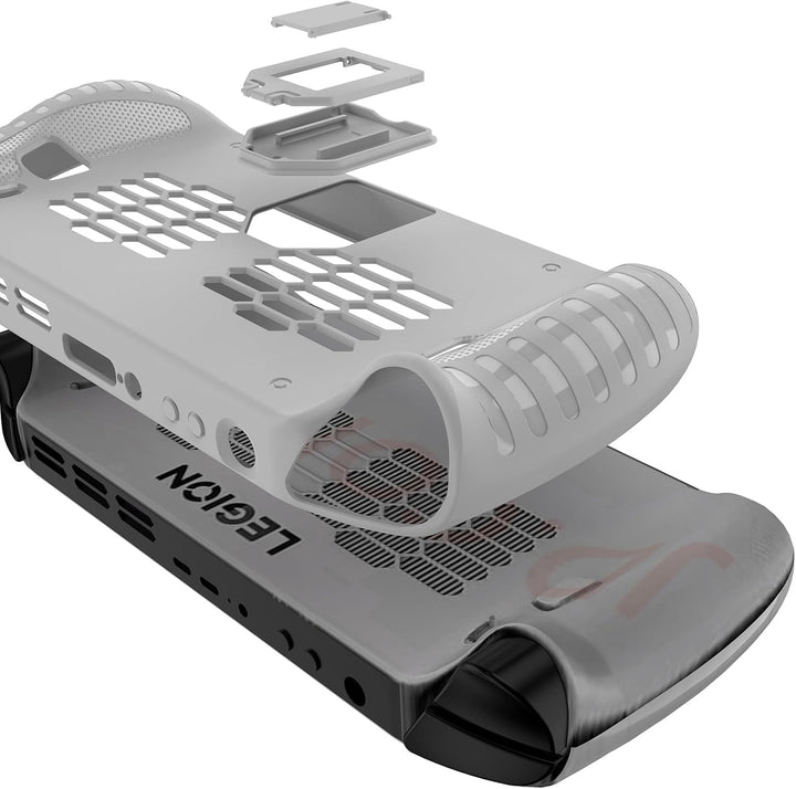GIOPUEY Hülle Kompatibel mit Lenovo Legion Go S - mit Ständer - weicher TPU Rahmen - rutschfest - Le