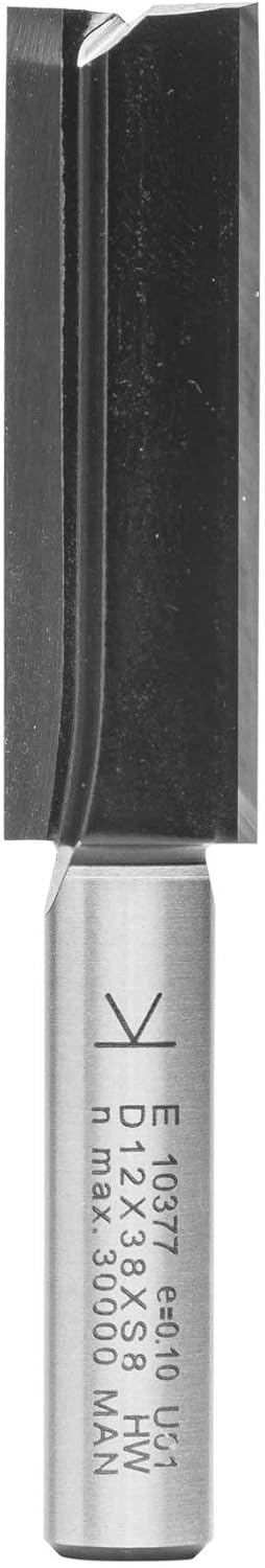 ENT 10377 Nutfräser HW, Schaft (S) 8 mm, Durchmesser (D) 12 mm, NL 38 mm, SL 32 mm, GL 70 mm D=12 /
