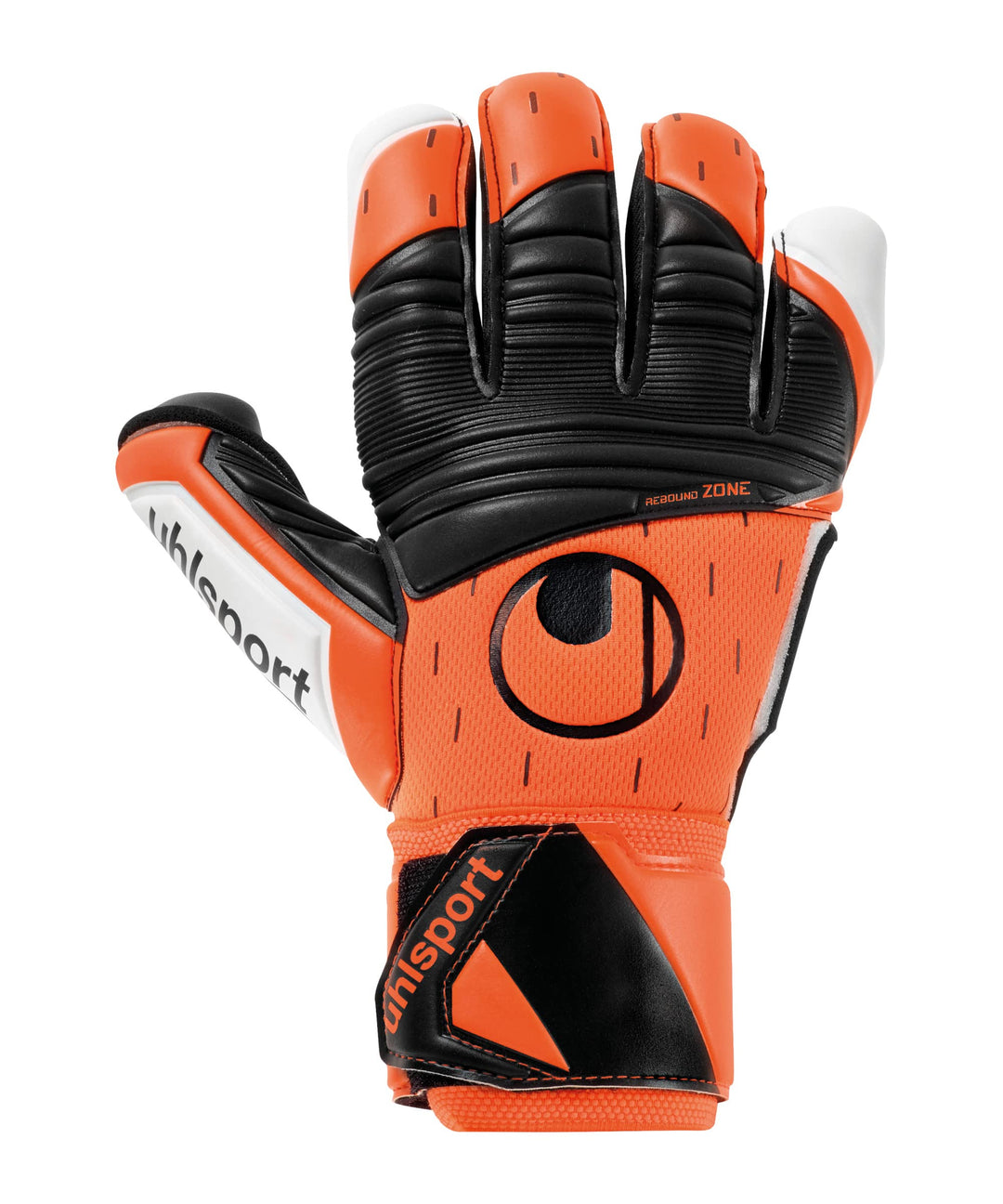 uhlsport Unisex – Erwachsene Resist Torwarthandschuhe 5 fluo orange/weiss/schwarz, 5 fluo orange/wei