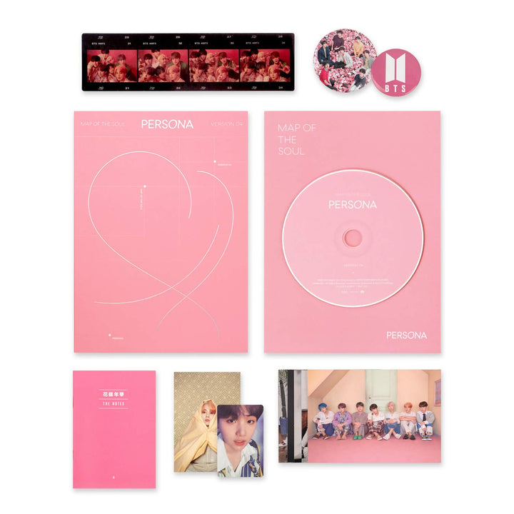 BTS Album - MAP OF SOUL : PERSONA [ 4 Ver. ] CD + Photobook + Mini Book + Photocard + Postcard + Pho