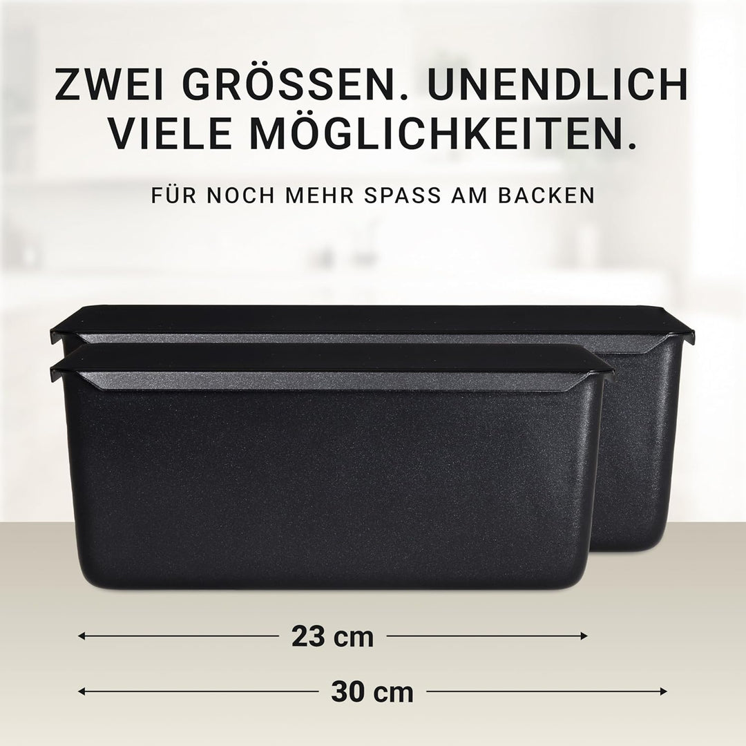 BREADLYST - Premium Brotbackform mit Deckel für Brot und Toastbrot - Backform Kastenform extra hoch,