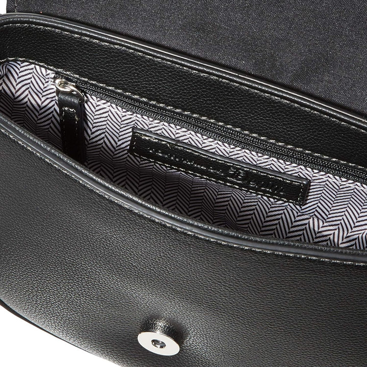 TOM TAILOR Denim Damen Taschen & Geldbörsen Überschlagtasche MADRID Schwarz 24,5 x 8 x 16, Schwarz 2