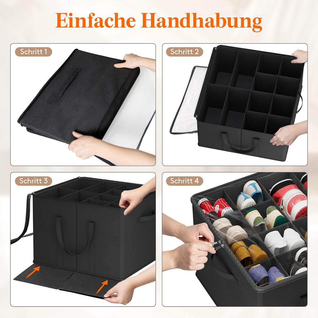 Lifewit Schuhorganizer 1er Set für 8 Paar, Grosser Schuhschran für Closet mit Unterteilungen und Dec