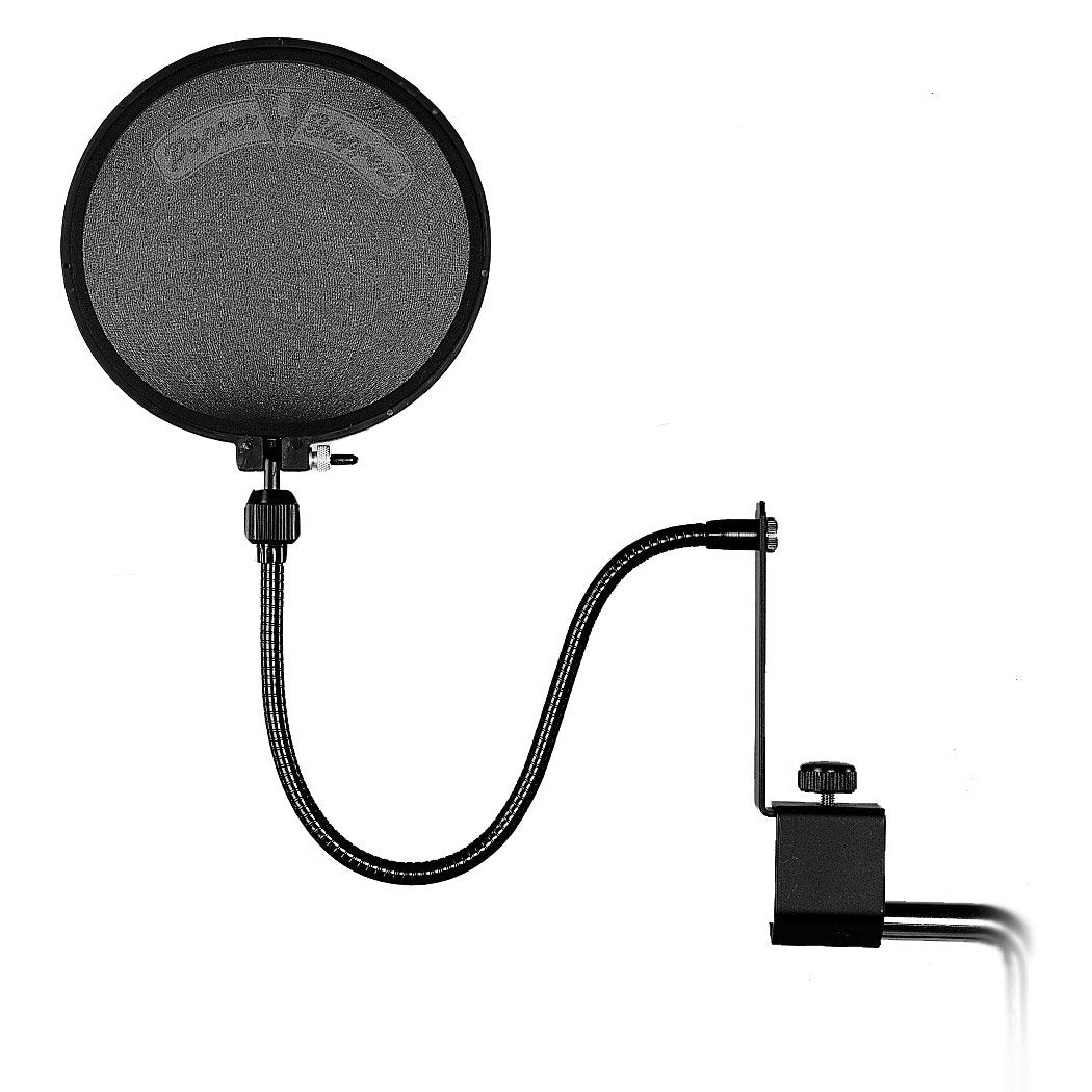 Shure PS-6 Pop-Filter, vierlagig, 15 cm Durchmesser, frei einstellbarer Schwanenhals Einzelbett, Ein