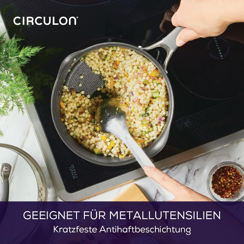 Circulon Scratch Defense Saucentopf-Set - Induktions-Saucenpfannen-Set mit Antihaftbeschichtung und