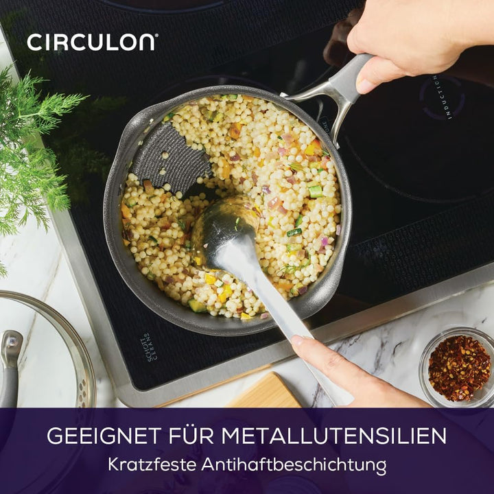 Circulon Scratch Defense Saucentopf-Set - Induktions-Saucenpfannen-Set mit Antihaftbeschichtung und
