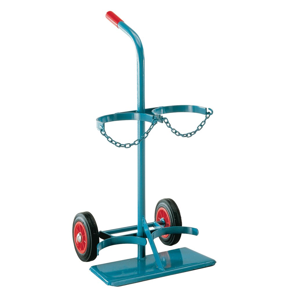 SCAPP Gasflaschenwagen für 2 x 10L Gasflaschen, mit Vollgummi-Reifen