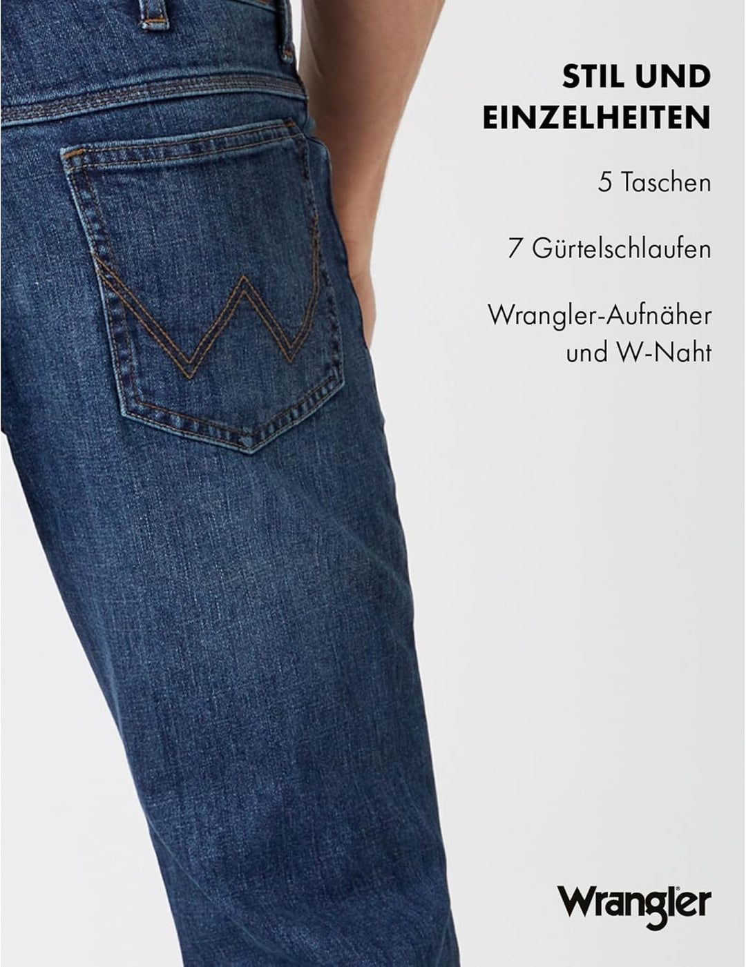 Wrangler Herren Authentic Regular Jeans 33W / 30L Blau (Authentic Blue), 33W / 30L Blau (Authentic B