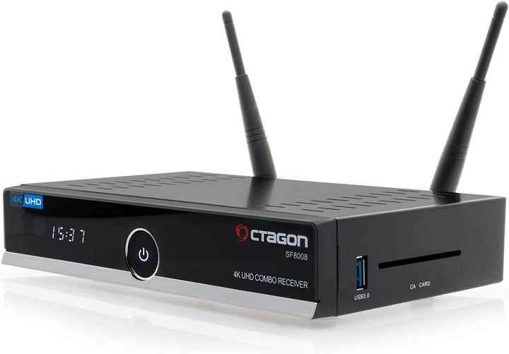 OCTAGON SF8008 4K UHD HDR HYBRID Sat- Kabel- Terrestrisch- PVR Receiver 1xDVB-S2X + 1x DVB-C/ T2 - E
