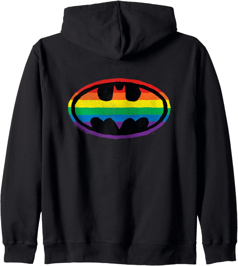 Batman Pride Rainbow Logo Kapuzenjacke