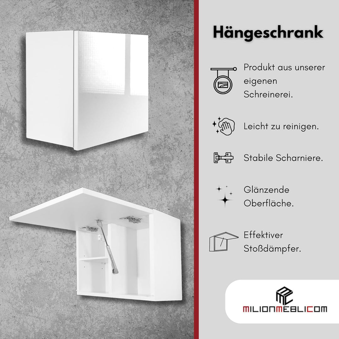 Milionmeblicom Badezimmerschrank Laura Hängeschrank Badezimmermöbel Klappbarer Badezimmer Wandschran