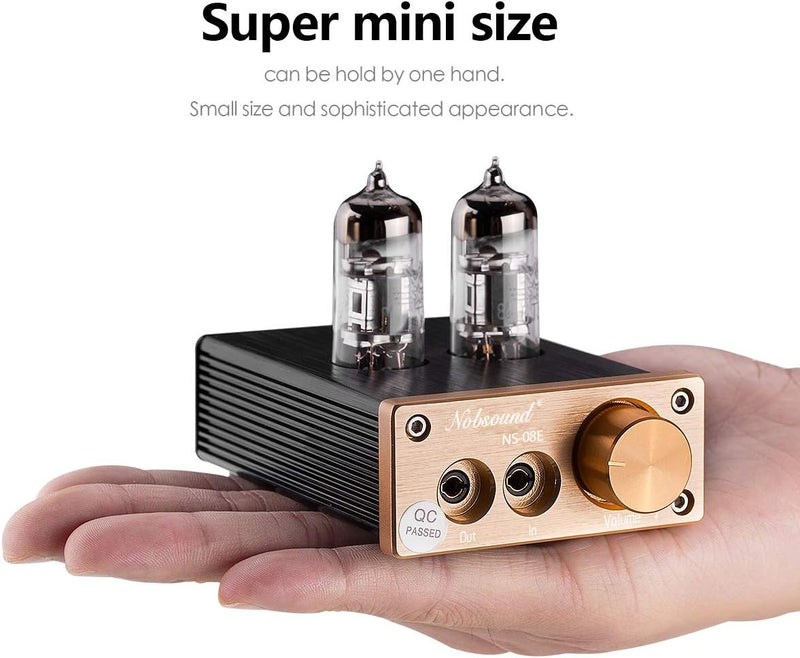 Nobsound HiFi Mini Valve Tube Headphone Amplifier Stereo amp Audio Kopfhörerverstärker