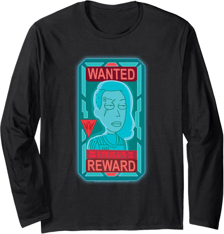Rick and Morty Wanted Beth Langarmshirt