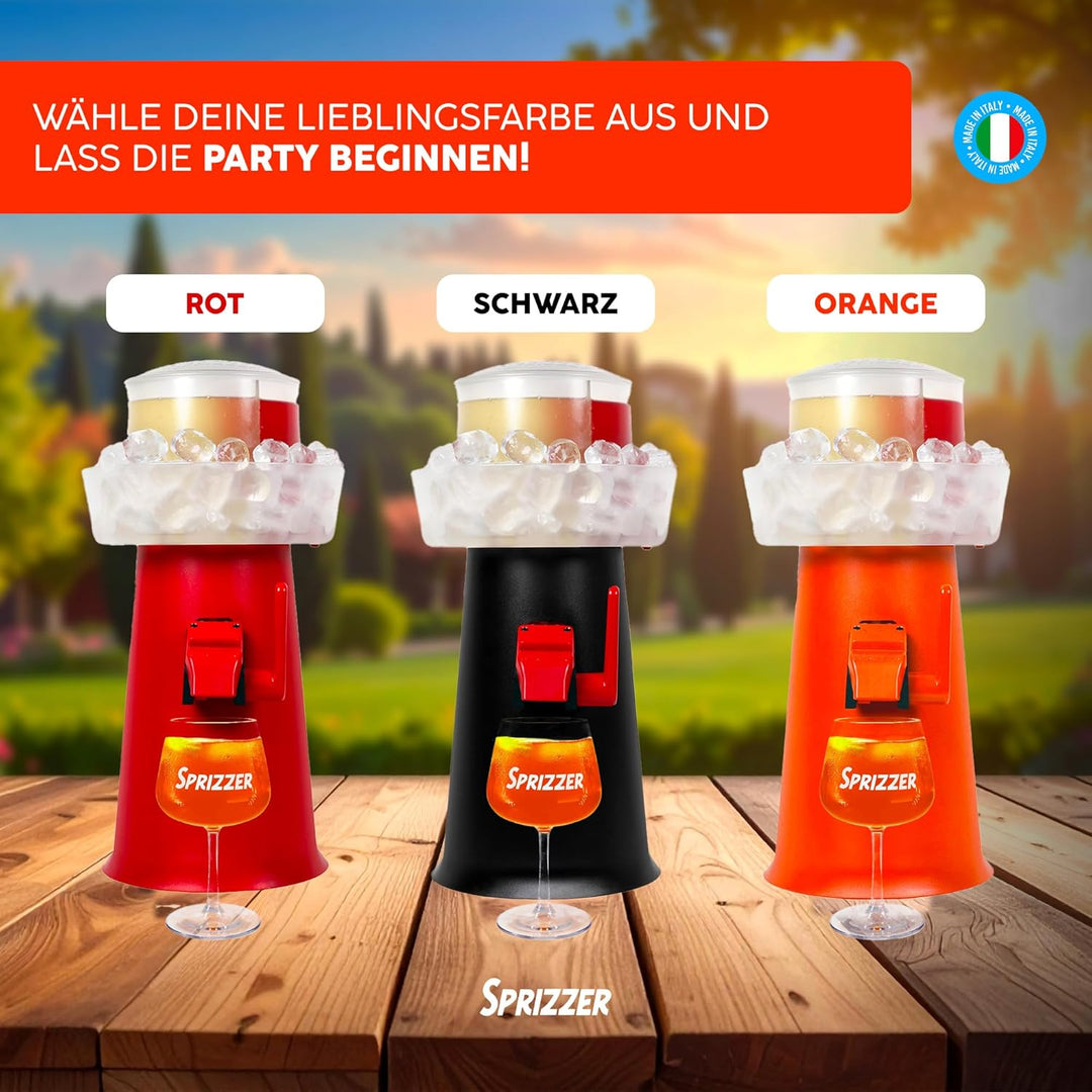 Sprizzer - Aperol Spritz Maschine für Spritz, Dispenser und Mischer mit Eisbehälter für Aperitif, Ma