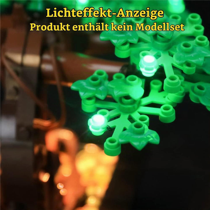 GEAMENT LED Licht-Set (Grün) Kompatibel mit Lego Bonsai Baum (Bonsai Tree) - Beleuchtungsset für Cre