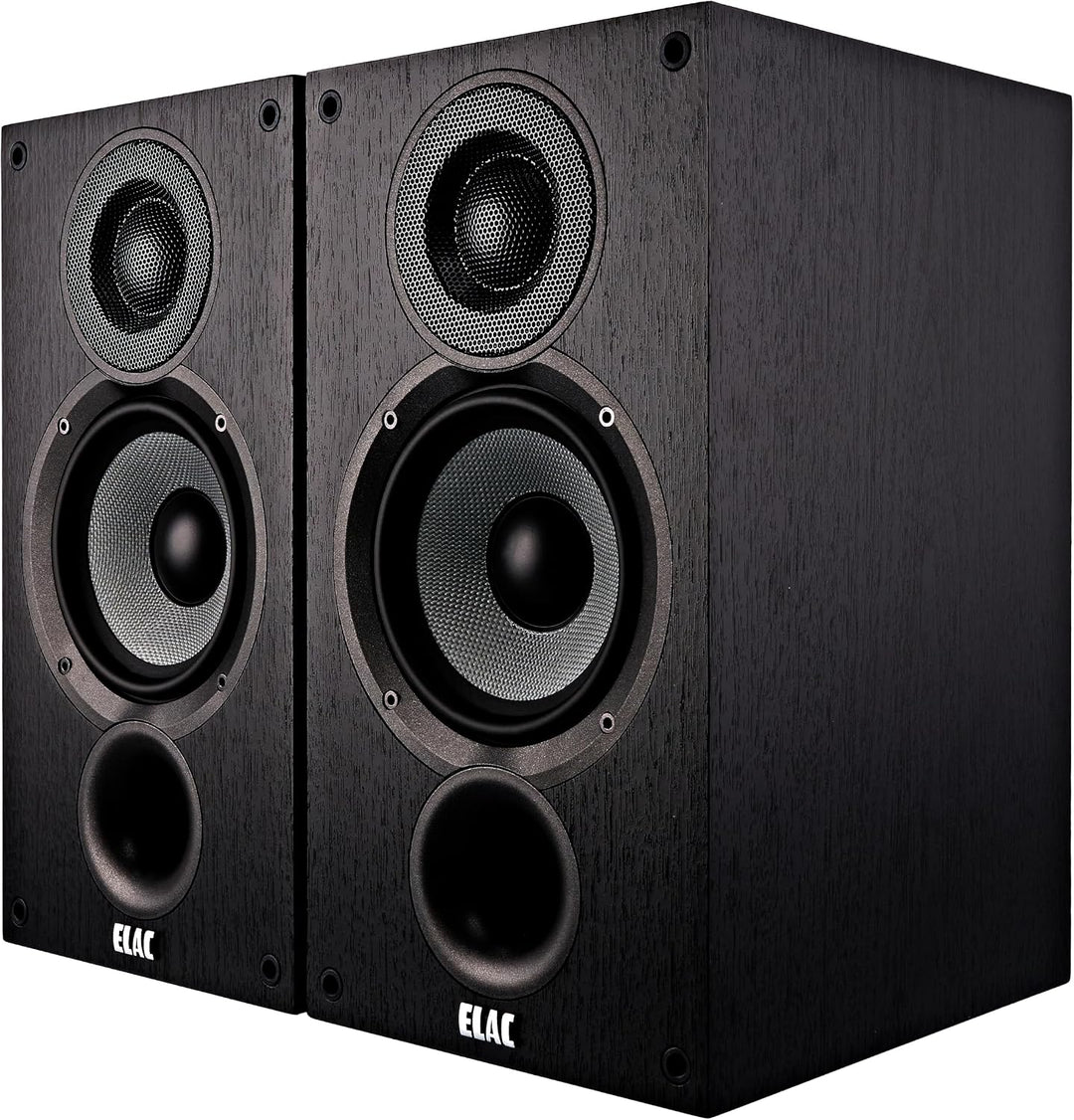 ELAC Debut 2.0 B5.2 Bücherregal-Lautsprecher, Schwarz, 1 Paar, Paar