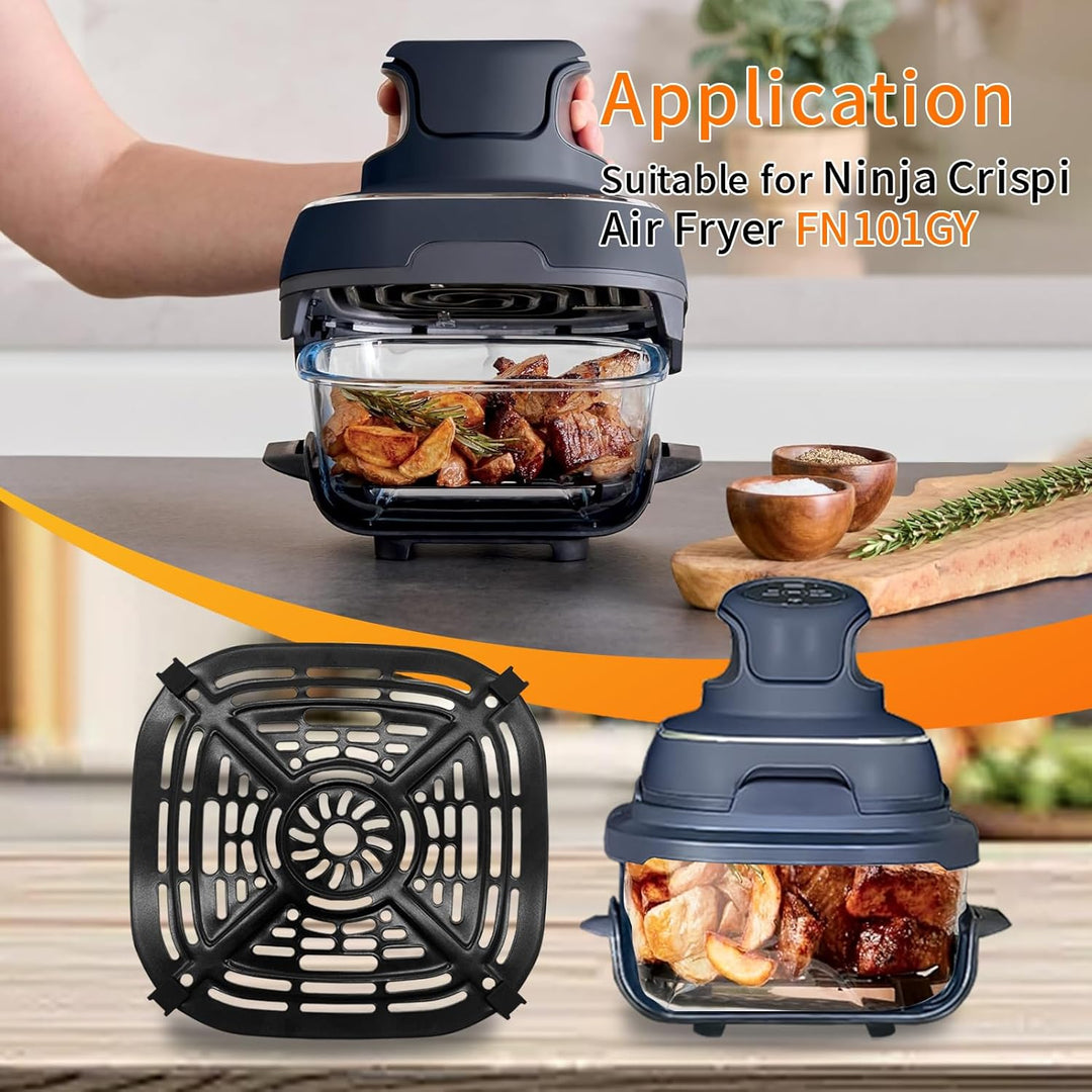 Air Fryer Ersatzteile für Ninja Crispi Air Fryer FN101GY, Air Fryer Zubehör Grillpfanne Platte Crisp