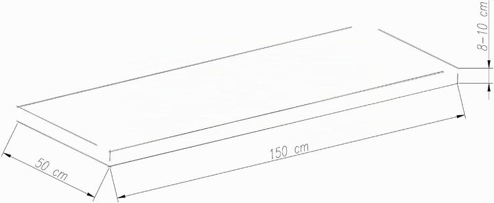 Chicreat Bankkissen 150 x 50 x 8 cm, Rot 150x50x8 cm Rot, 150x50x8 cm Rot