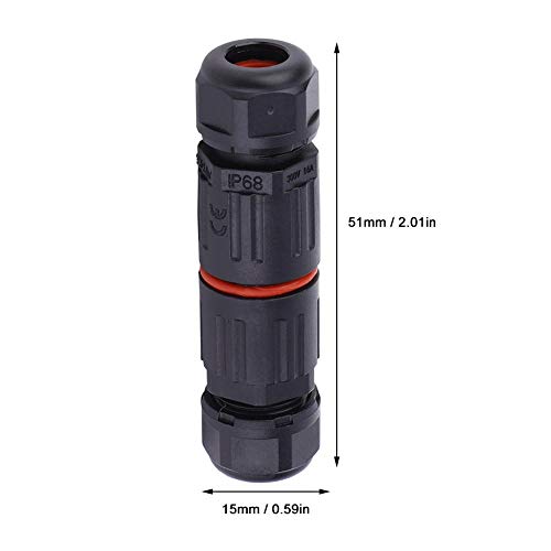 10 Stück Wasserdichte Kabelverbinder, 0.5mm²~2.0mm² IP68 3 polig Stecker Wasserdicht Anschluss Ausse