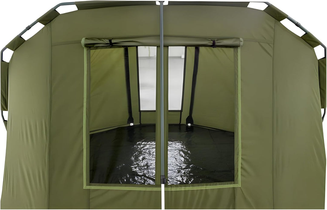 Lucx® Caracal Angelzelt 1 bis 2 Mann Bivvy 2 Personen Karpfenzelt Carp Dome Anglerzelt 295x290x165cm