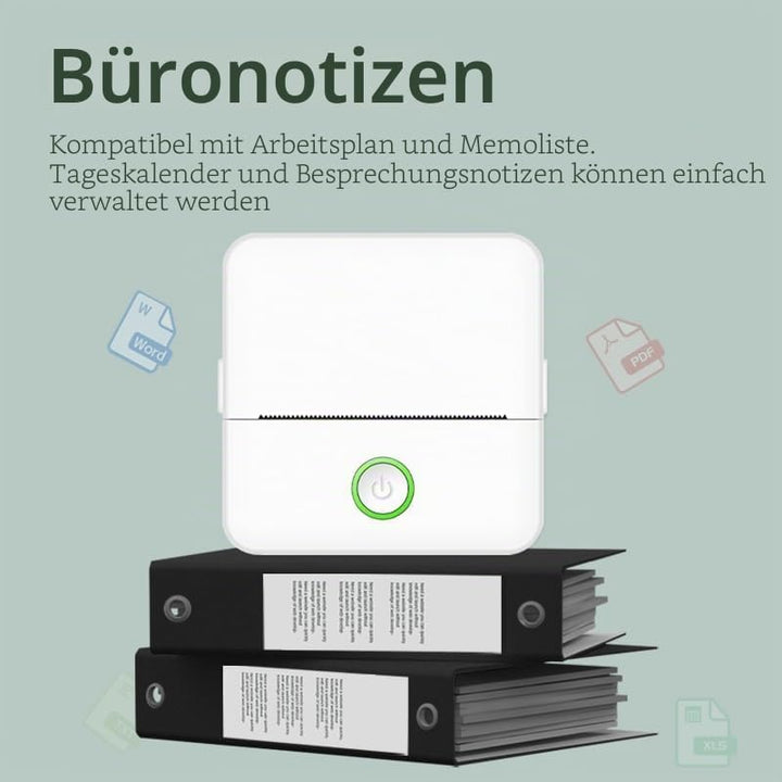 Mini Drucker für Smartphone X6, Bluetooth Thermodrucker Handy Drucker Etikettendrucker Fotodrucker 1