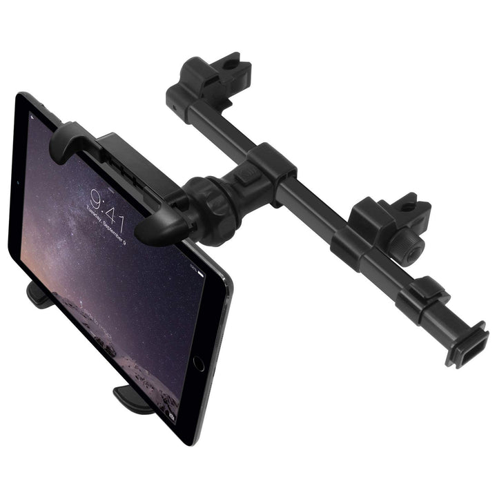 Macally HRMOUNTPRO-B, Kopfstützen Autohalterung für alle iPad & Tablet PCs, schwarz, bis 25 cm Breit