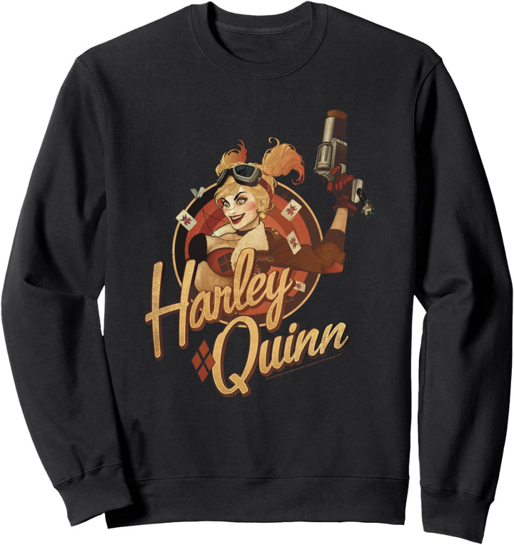 Justice League Bombshell Harley Quinn Badge Sweatshirt