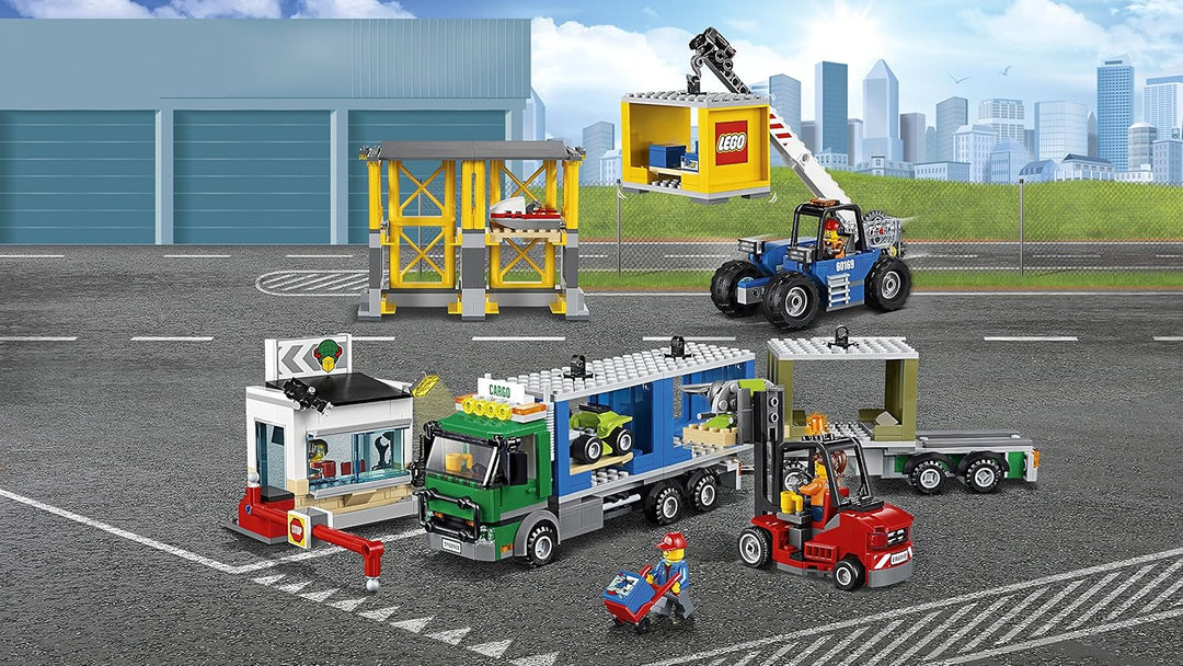LEGO City 60169 - "Frachtterminal Konstruktionsspiel, bunt Single, Single