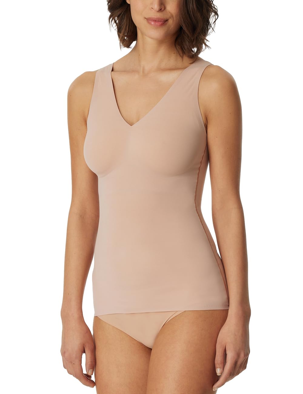 Schiesser Damen Trägertop mit Herausnehmbaren Pads-Invisible Soft Unterwäsche 36 Maple_170365, 36 Ma