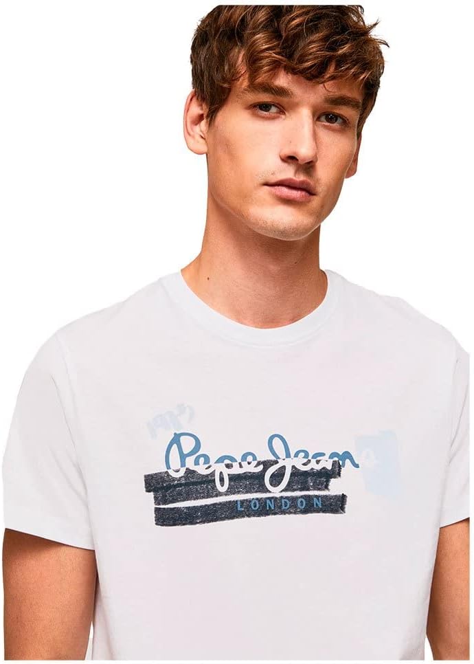 Pepe Jeans Herren Rafa T-Shirt XL White (White), XL White (White)