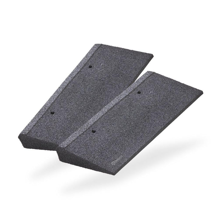 bepco Bordsteinkanten-Rampe-Set (2 Stück) 40-100 mm aus Gummifasern (schwarz) - Auffahrrampe - Türsc