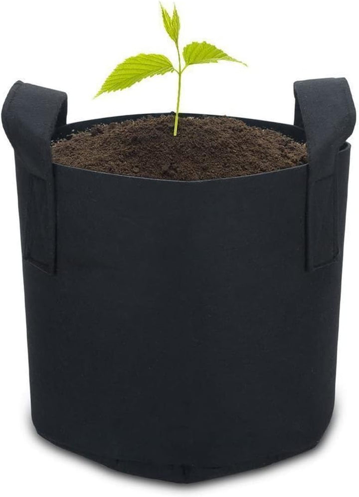 INTIRILIFE 5X Vlies Pflanzsack in 56 Liter - 15 Gallon - 50 x 30 cm – Pflanzen Übertopf aus Vliessto