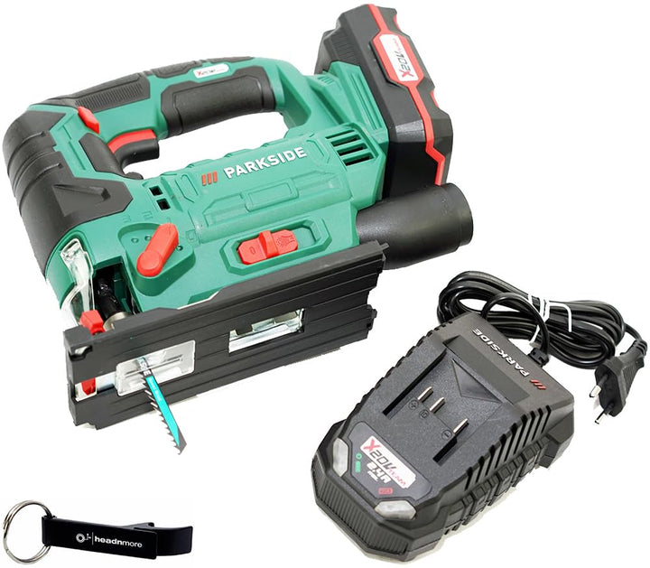 HEADNMORE® Bundle - PARKSIDE® 20V Akku Stichsäge Pendelhubstichsäge PSTDA 20 + HEADNMORE® Schlüssela
