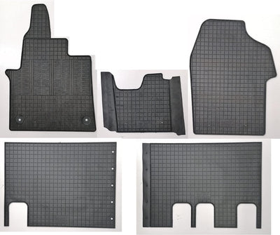 edecor Gummifussmatten Automatten Gummimatten Gummi Fussmatten Satz Set für Opel Zafira Life ab Bj.