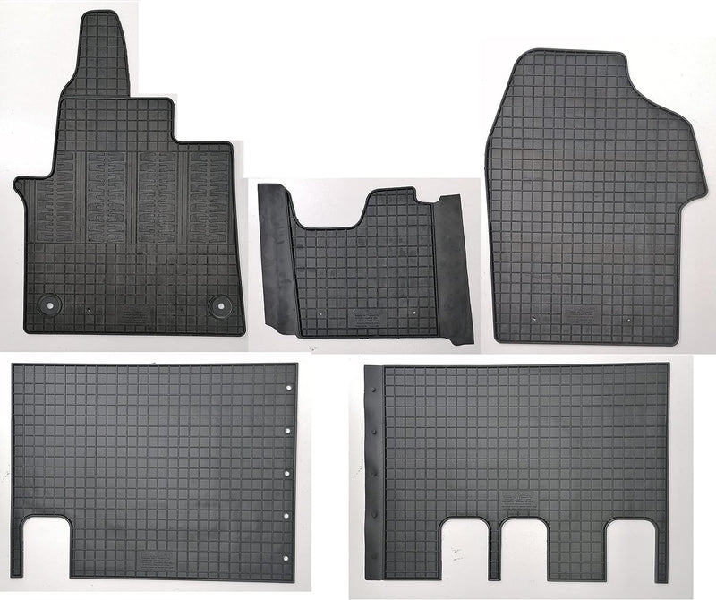 edecor Gummifussmatten Automatten Gummimatten Gummi Fussmatten Satz Set für Opel Zafira Life ab Bj.