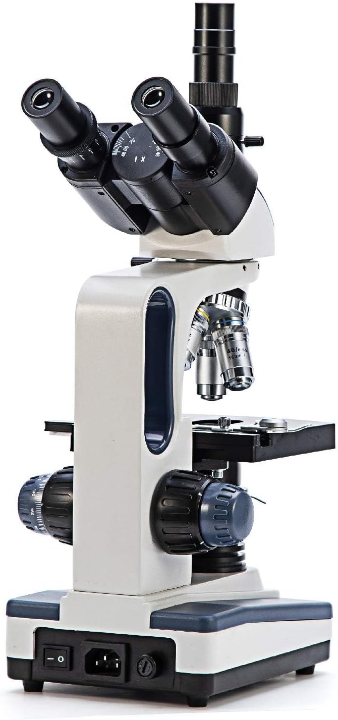 Swift SW350T Mikroskop Compound Trinokular, Research-Grade für Lab, 40X-2500X Vergrösserung, mit Wei