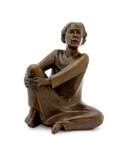 Kunst & Ambiente - Moderne Bronzefigur - Der singende Mann (1928) - signiert - Ernst Barlach Skulptu