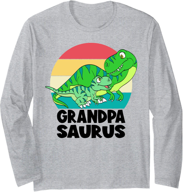 Grandpasaurus T-Rex Dinosaur Grandpa Saurus Family Matching Langarmshirt
