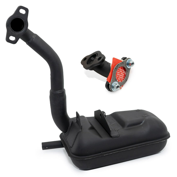 Auspuffanlage LeoVince Komplettanlage SITO PLUS, Stahl, mit Zulassung für Piaggio Vespa HP/PK 50 / X