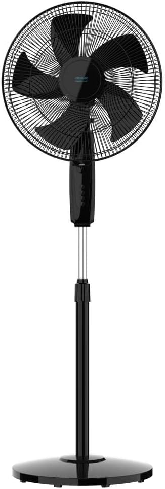 Cecotec Standventilator EnergySilence 515 MaxFlow Black, 45W, Durchmesser von 16", 5 Blätter, 1h Tim