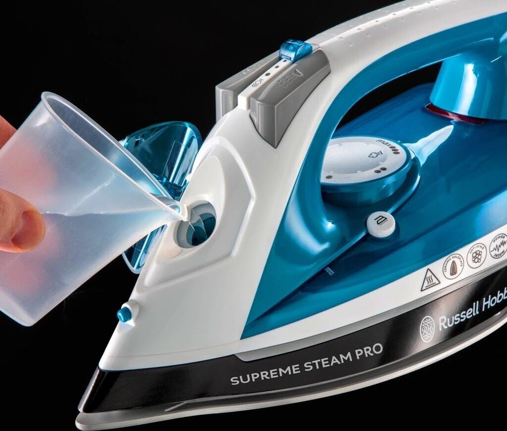 Russell Hobbs 23971-56 Dampfbügeleisen Supreme Steam Pro, 2600 Watt, Keramik-Bügelsohle, Extra-Dampf