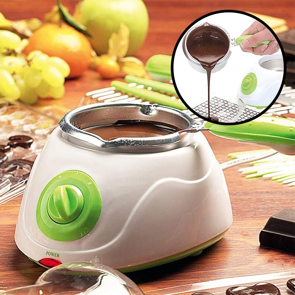 Monsterzeug Schokofondue, Schokoladen Fondue, Elektrisches Schokoladenschmelzgerät- am Tisch Schokol