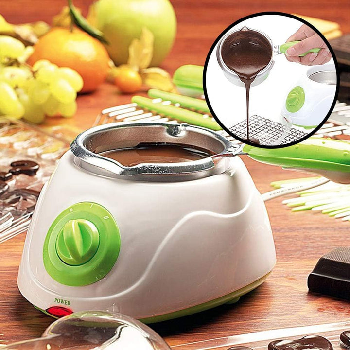 Monsterzeug Schokofondue, Schokoladen Fondue, Elektrisches Schokoladenschmelzgerät- am Tisch Schokol