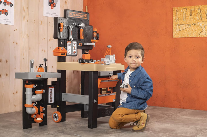 SMOBY Black+Decker Mega Werkbank Center | 7600360726 100 ZUBEHÖR, 100 ZUBEHÖR
