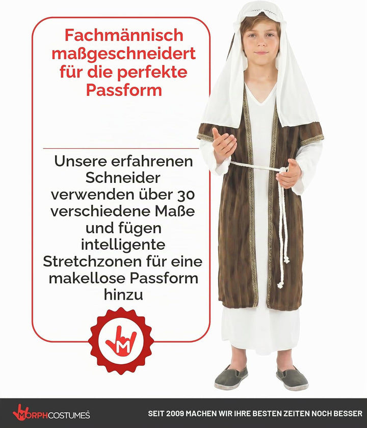 Fun Shack Hirten Kostüm Kinder, Hirte Kostüm Kinder, Kostüm Hirte Kinder, Hirtenkostüm Kinder, Hirte