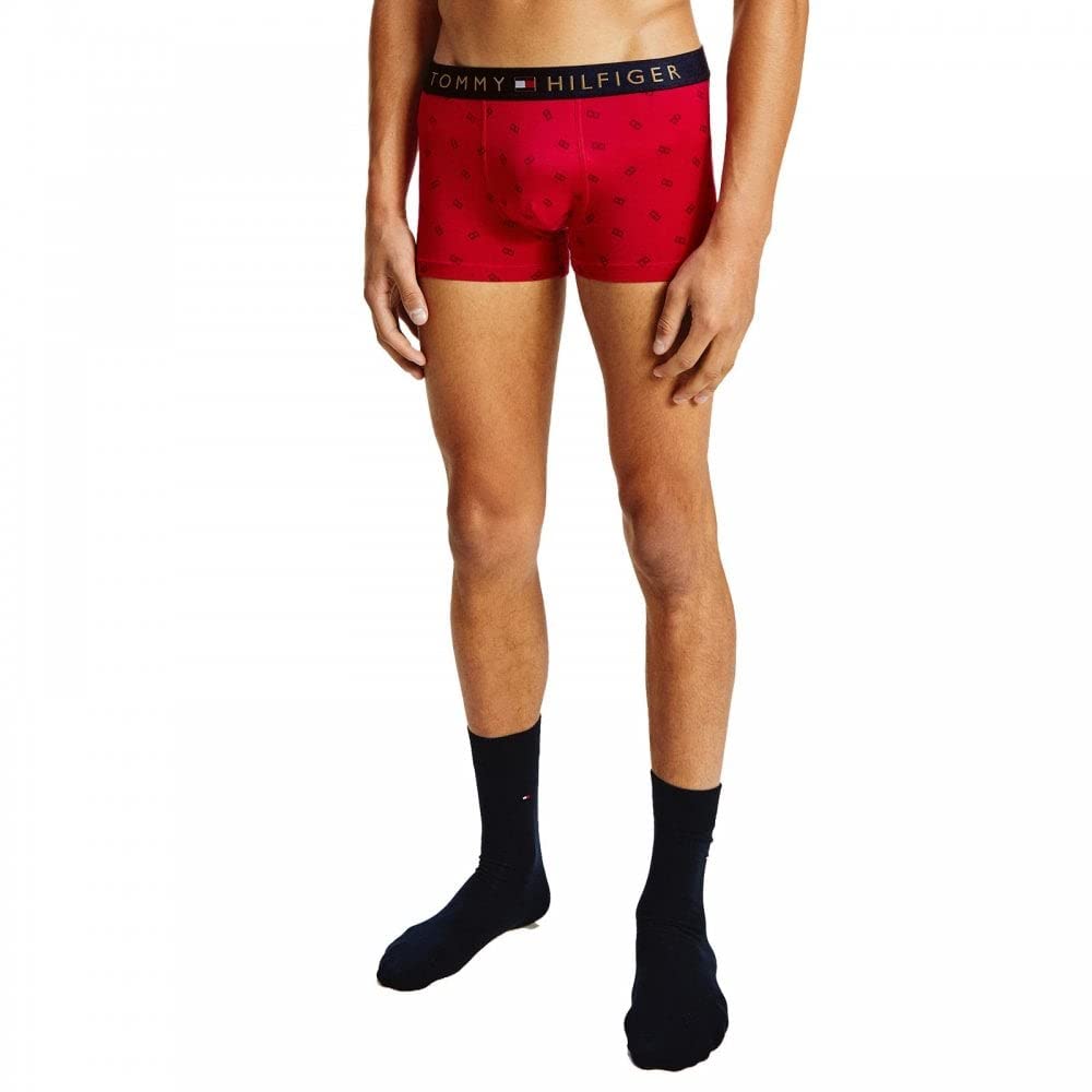 Tommy Hilfiger Wäsche-Set Boxershort Socken Muster rot Grösse M