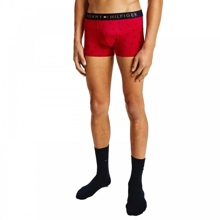 Tommy Hilfiger Wäsche-Set Boxershort Socken Muster rot Grösse M
